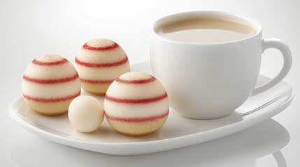 Food photo: a cup of coffee for breakfast, image for web and app designs