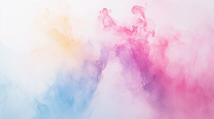 Gentle swirls of color create a mesmerizing display, merging pinks, blues, and yellows in an ethereal dance. The soft hues evoke a sense of tranquility and artistic wonder