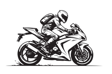 Bike Silhouette, Motorcycle Rider, Motorbike Vector, Biker Silhouette, Stock Vector, Motorcycle Illustration, Riding a Bike, Big Bike Art, Vintage Motorcycle, Biker Clipart, Biker Graphic, Chopper Bik