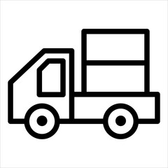 vehicle line icon vector illustration isolated on white background