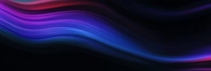 Abstract Dark Background with Flowing Red Blue and Purple Waves