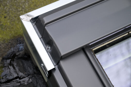 Repair and fixing  etaps of water damage on roof windows in Attic