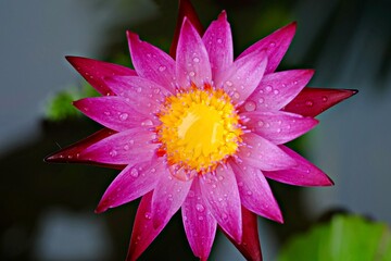 pink lotus in the pond