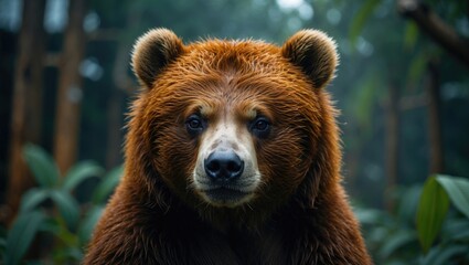 Fototapeta premium Image of Sun bear at the Conservation Centre.