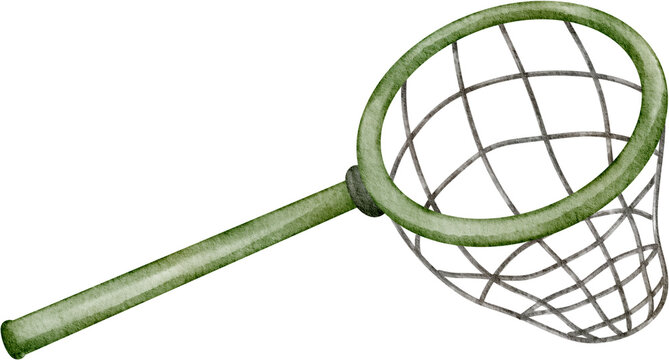 watercolor fishing net