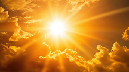 Fototapeta premium Golden Horizons – Breathtaking Sunrises & Sunsets Above the Clouds