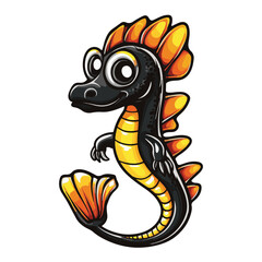 Fototapeta premium Seadragon Simple Vector Logo 