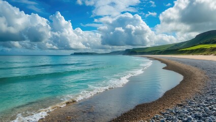 Obraz premium Scenic view of beach