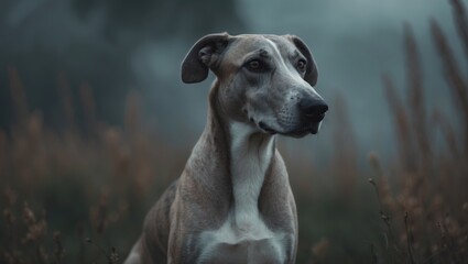 Picture of a greyhound dog