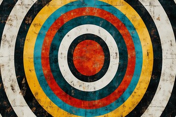 Distressed circular rings background pattern for use in presentations or graphics