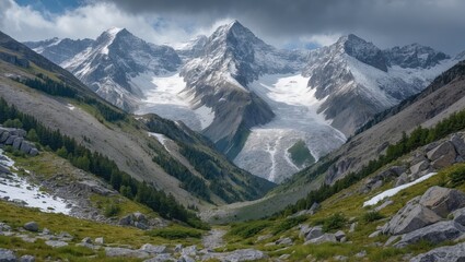 Obraz premium Landscape of mountains