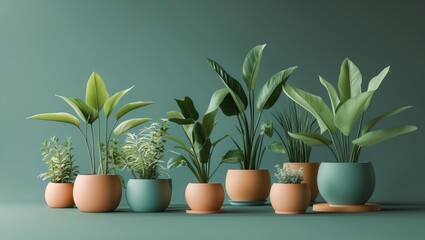 Fototapeta premium Park and garden plants used for decoration, isolated against a background.