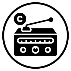 radio glyph icon