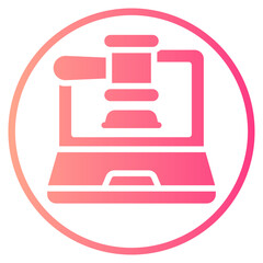 auction gradient icon
