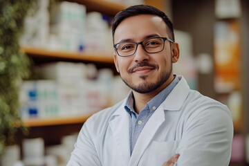 Obraz premium Medicine and pharmacology concept, generative AI design