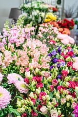 Vibrant Floral Display in Flower Shop