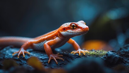 Naklejka premium Fire salamander.