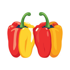 vector illustration of red pepper