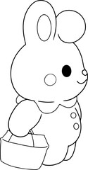 rabbit outline