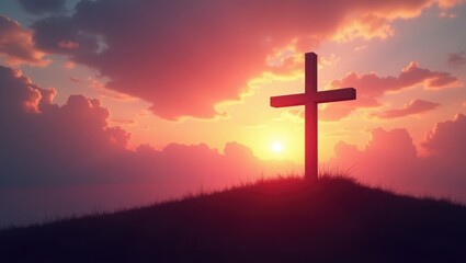 Easter theme The Cross representation of faith