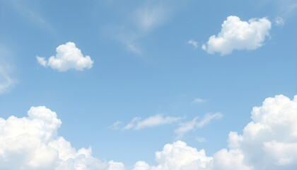 푸른하늘과흰구름배경