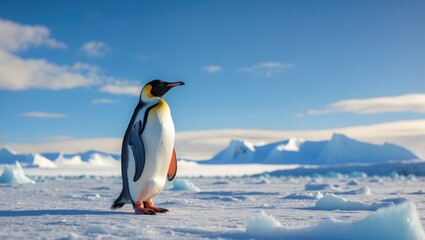 Fototapeta premium Emperor Penguin colony located at Snow Hill.