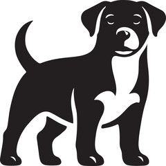 Obraz premium vector, sioiated black silhoutte of adog collection