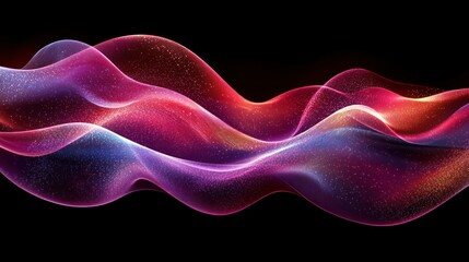 Fototapeta premium Abstract flowing energy waves