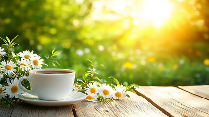 Food photography: delicious coffee with breakfast for web use