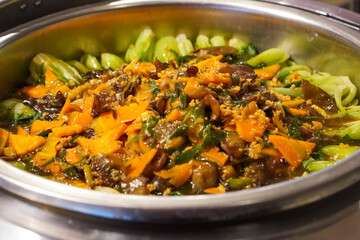 Traditional Indonesian dish, captured on March 12, 2025. A flavorful combination of rich spices and fresh ingredients, showcasing Indonesia’s authentic culinary heritage