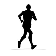 runner silhouette vector
