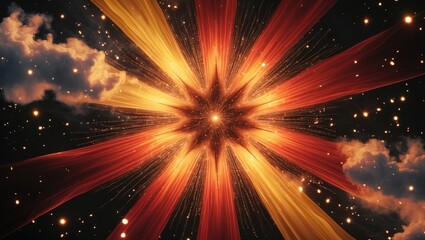 Fototapeta premium Flare Background in Orange