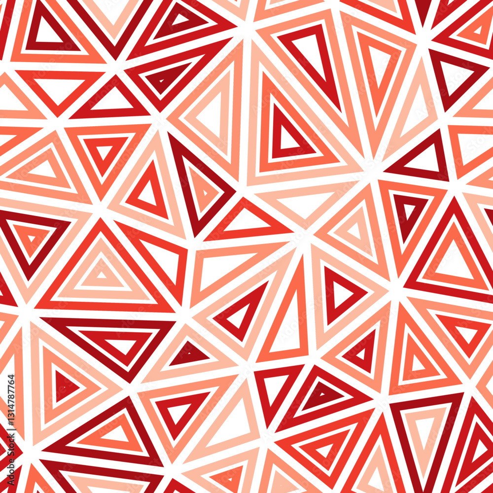 Poster triangles background. large shape size. multiple repeated inner triangles. monotone colored style. r