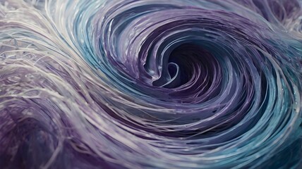 Futuristic abstract artwork of the quantum field — particles entangled across space and time, forming glowing trails of light. Equations of Schrödinger's wave function orbit the particles, blending sc