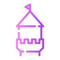 Obraz premium tower gradient icon