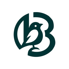 Bird & Letter B Logo