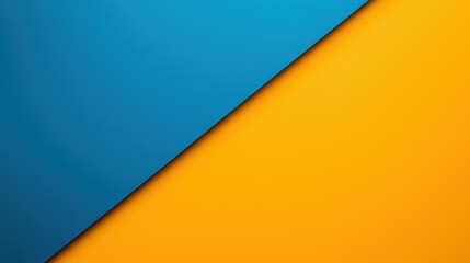 Vibrant Abstract Background: A Dynamic Contrast of Blue and Yellow for Creative Inspiration