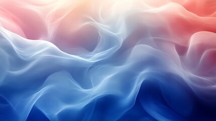 Obraz premium Abstract Blue Pink Wave Background Design