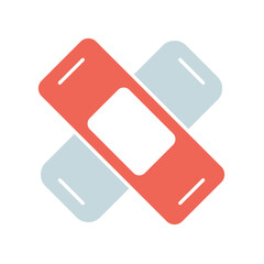 Icon a bandage, isolated against a clean background.