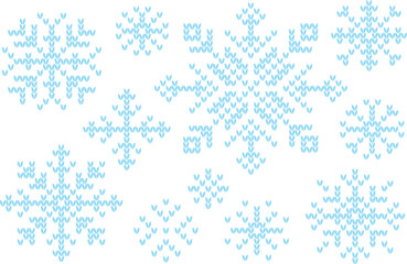 Snowflake Flourish: Delicate snowflakes in an icy hue, evoke the winter's ethereal grace, ideal for seasonal design or festive cheer.