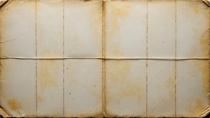 Naklejka premium Vintage folded paper in an old style.