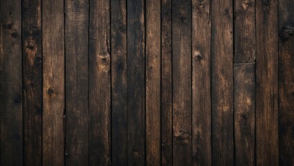 Fototapeta premium Old image name: rustic dark brown grunge wooden texture - wood Background banner