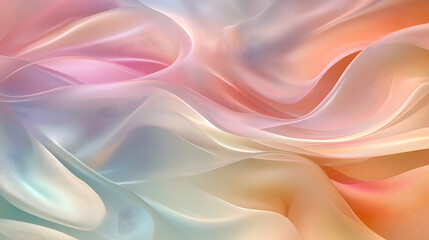 Obraz premium Pastel Silk Drape Abstract Background of Soft, Flowing Fabric