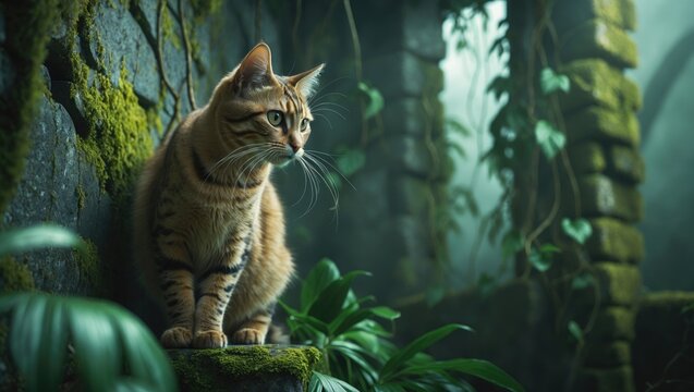 Domestic cat breed designed to resemble exotic jungle cats like margays and clouded leopards.