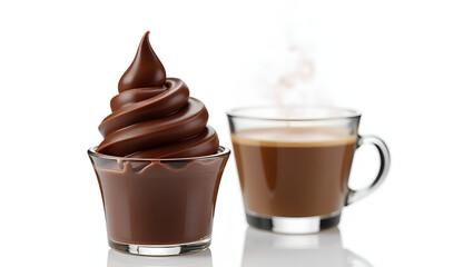 "Decadent Chocolate Soft Serve & Hot Coffee – A Perfect Pairing for Dessert Lovers"