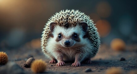 adorable hedgehog infant backdrop