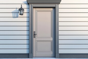 Chic door in 2025 color with sleek, modern hardware.