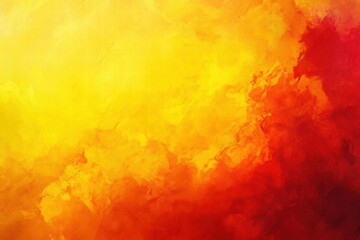 Abstract Yellow and Red Painted Background