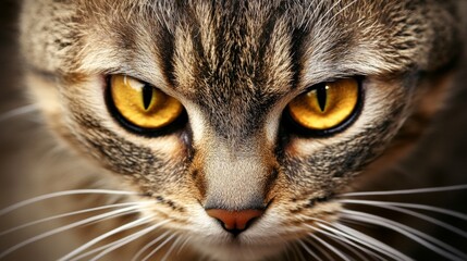 A cat stares at the camera