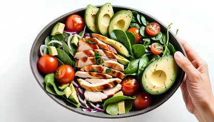 grilled chicken breast with vegetables